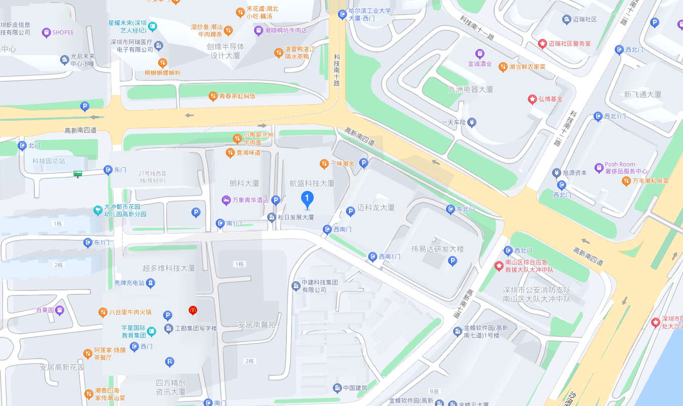 深圳市南山區(qū)粵海街道高新六道8號航盛科技大廈19A